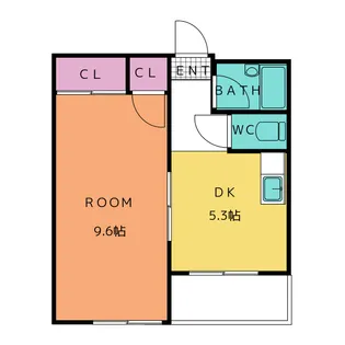 グリーンバード2【1階】の間取り