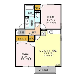クラテールN A/B/C【2階】の間取り