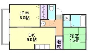 岡山県倉敷市福田町福田【アパート】の間取り