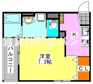 Ocean Coast Tsudanuma【2階】の間取り