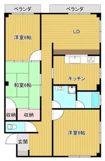 神奈川県川崎市高津区新作6【マンション】の間取り