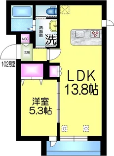 Istana Kashiwa【1階】の間取り