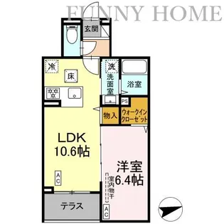 東京都世田谷区祖師谷2【アパート】の間取り