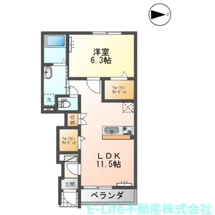 熊本県熊本市北区龍田7【アパート】の間取り