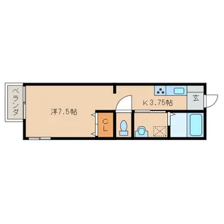宮崎県都城市吉尾町【アパート】の間取り