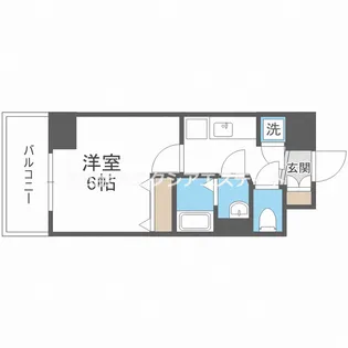 アドバンス西梅田ジェイス【9階】の間取り