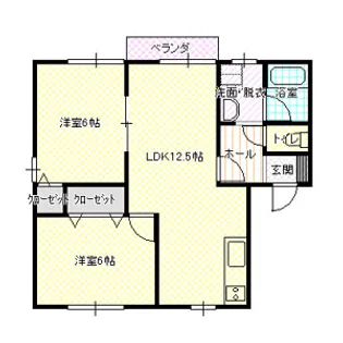 パールライト南城北【2階】の間取り