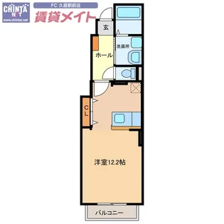 ブルックリンハイツC【1階】の間取り