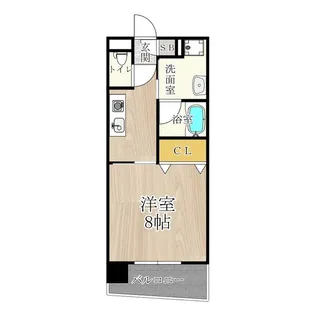 CITY SPIRE美章園【8階】の間取り