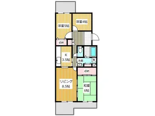 東京都西東京市富士町1【マンション】の間取り