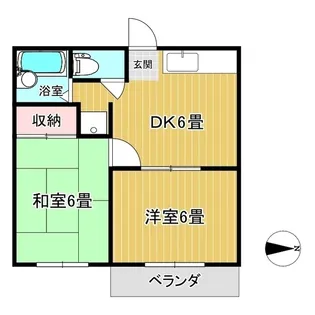 サニーハイツ【2階】の間取り