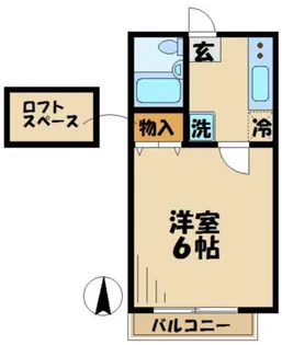 バーディーエイト【2階】の間取り