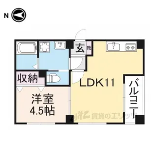 エクセレント天理【5階】の間取り