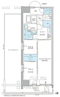 パークアクシス品川天王洲アイル【12階】の間取り