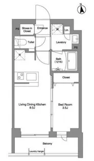 コンフォリア戸越公園【3階】の間取り