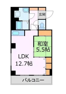 レジデンスカープ札幌【10階】の間取り