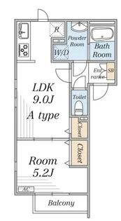 リブリ・南蒲田【1階】の間取り