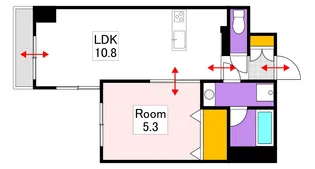エスコパークヒルズ問屋町【5階】の間取り