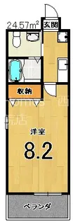 ワンモアハート円町【7階】の間取り