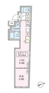 東京都品川区西品川2【マンション】の間取り