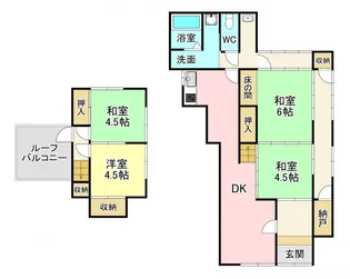 福岡県北九州市八幡東区宮の町2【一戸建】の間取り