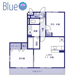 メゾン・アムール 弐番館 B棟【3階】の間取り