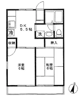 ハイツプリズム【2階】の間取り