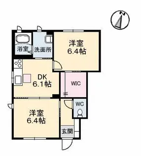 シャーメゾンきびじ A棟【1階】の間取り