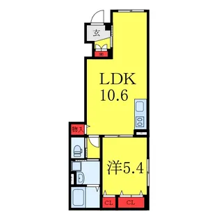 ルミエール板橋【1階】の間取り