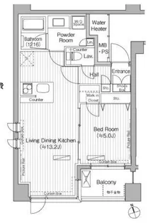 東京都港区白金台2【マンション】の間取り