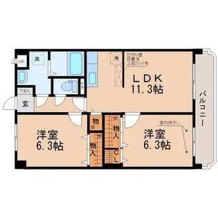 リリーフ【3階】の間取り