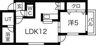モルティーニ南郷【4階】の間取り