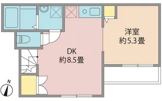 東京都北区志茂1【アパート】の間取り