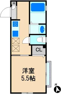 SAKURAハイツ【1階】の間取り