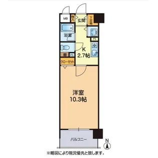 ダイアパレス水前寺スポーツパーク 503号【5階】の間取り