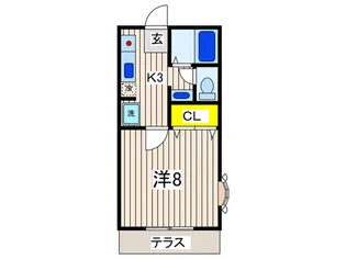 ア-クトゥルス【1階】の間取り