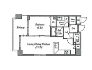 白金台アパートメント【7階】の間取り