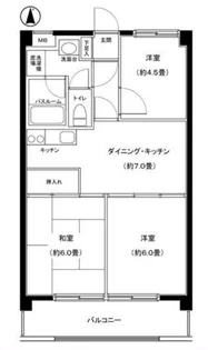パレ・ドール西船橋【2階】の間取り