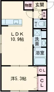 ヴィアルCity恵庭【2階】の間取り
