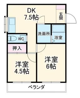 ケイエムハイム【1階】の間取り