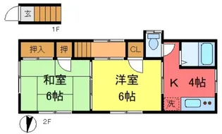 細根荘【2階】の間取り