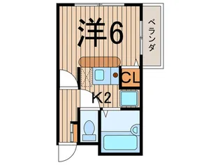 ティエドゥ-ル池上【5階】の間取り