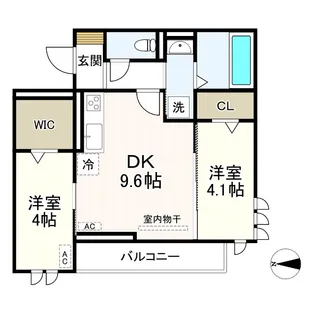 Dalle de verre【2階】の間取り