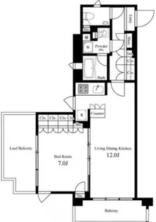 東京都大田区東矢口3【マンション】の間取り
