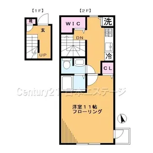 東京都大田区北馬込1【アパート】の間取り