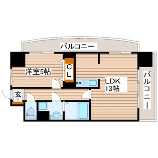 レジディア榴岡公園【2階】の間取り