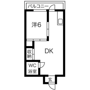 大阪府大阪市浪速区桜川2【マンション】の間取り