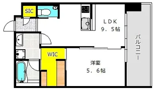ベネチア天満橋【4階】の間取り