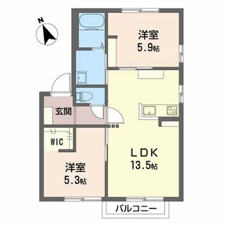 セフィラタウン A【2階】の間取り