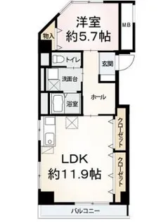 アーバン長堀ビル【10階】の間取り